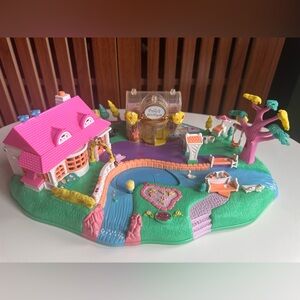 Polly Pocket 1996 Magical Movin’ Pollyville Vintage Bluebird Toys Playset